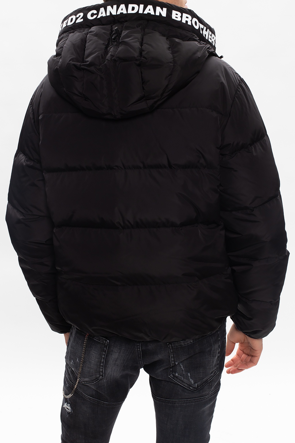 Dsquared2 fighters 2024 hooded down jacket